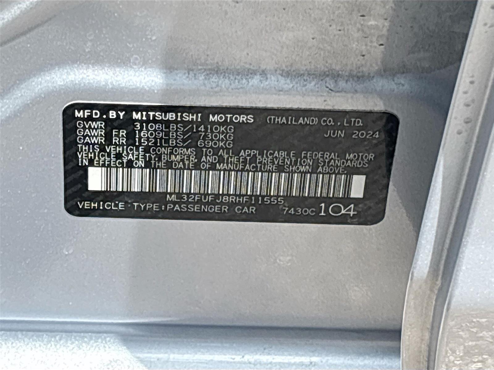 2024 Mitsubishi Mirage G4 Black Edition
