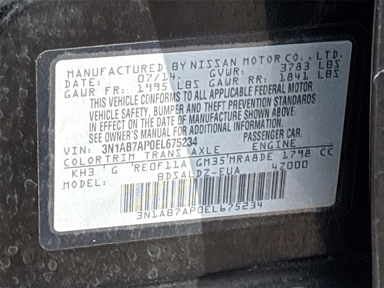 2014 Nissan Sentra SV