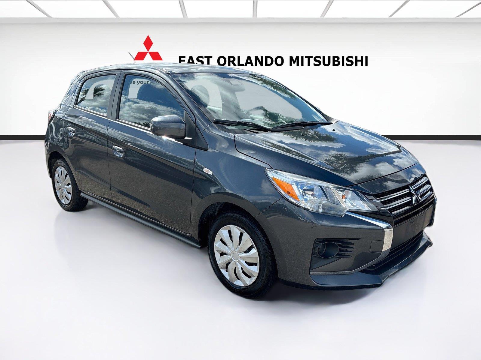 Sapphire Blue Metallic 2024 Mitsubishi Mirage Hatchback Front-Wheel Drive Continuously Variable Transmission