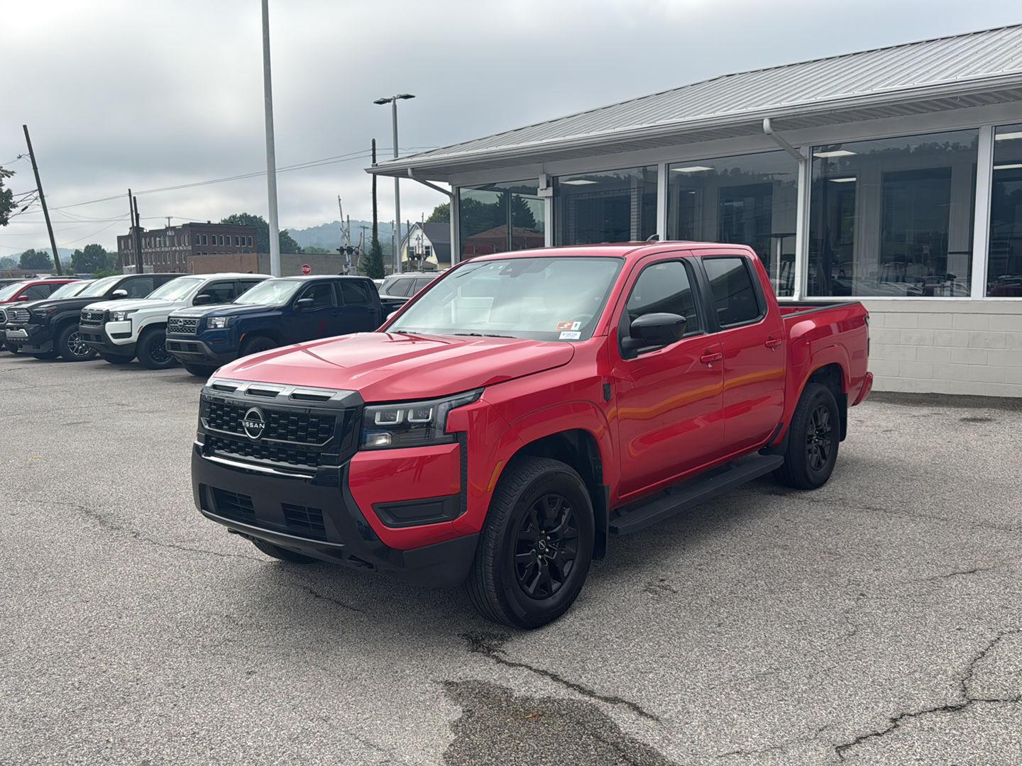 Red Alert 2026 Nissan Frontier Pickup Truck Four-Wheel Drive Automatic