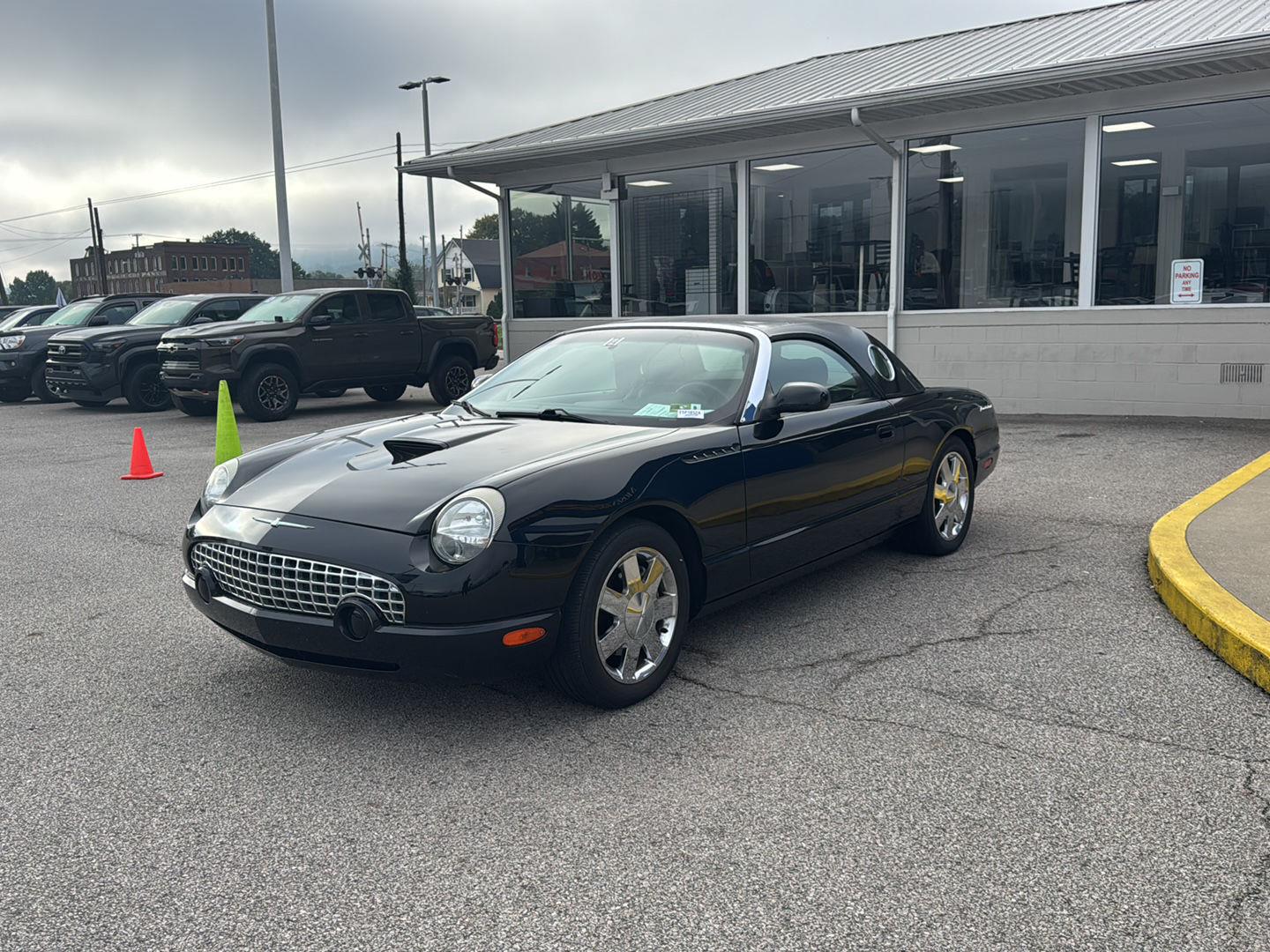 Black 2002 Ford Thunderbird Convertible Rear-Wheel Drive 