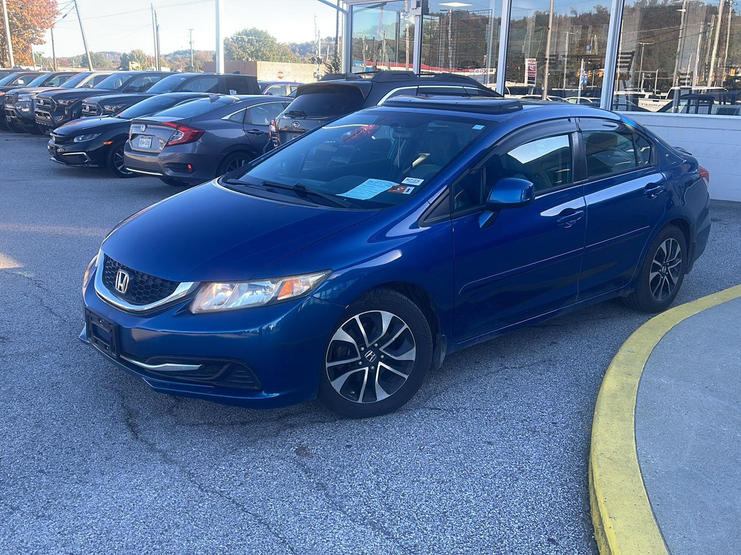 Dyno Blue Pearl 2013 Honda Civic Sedan Front-Wheel Drive Automatic