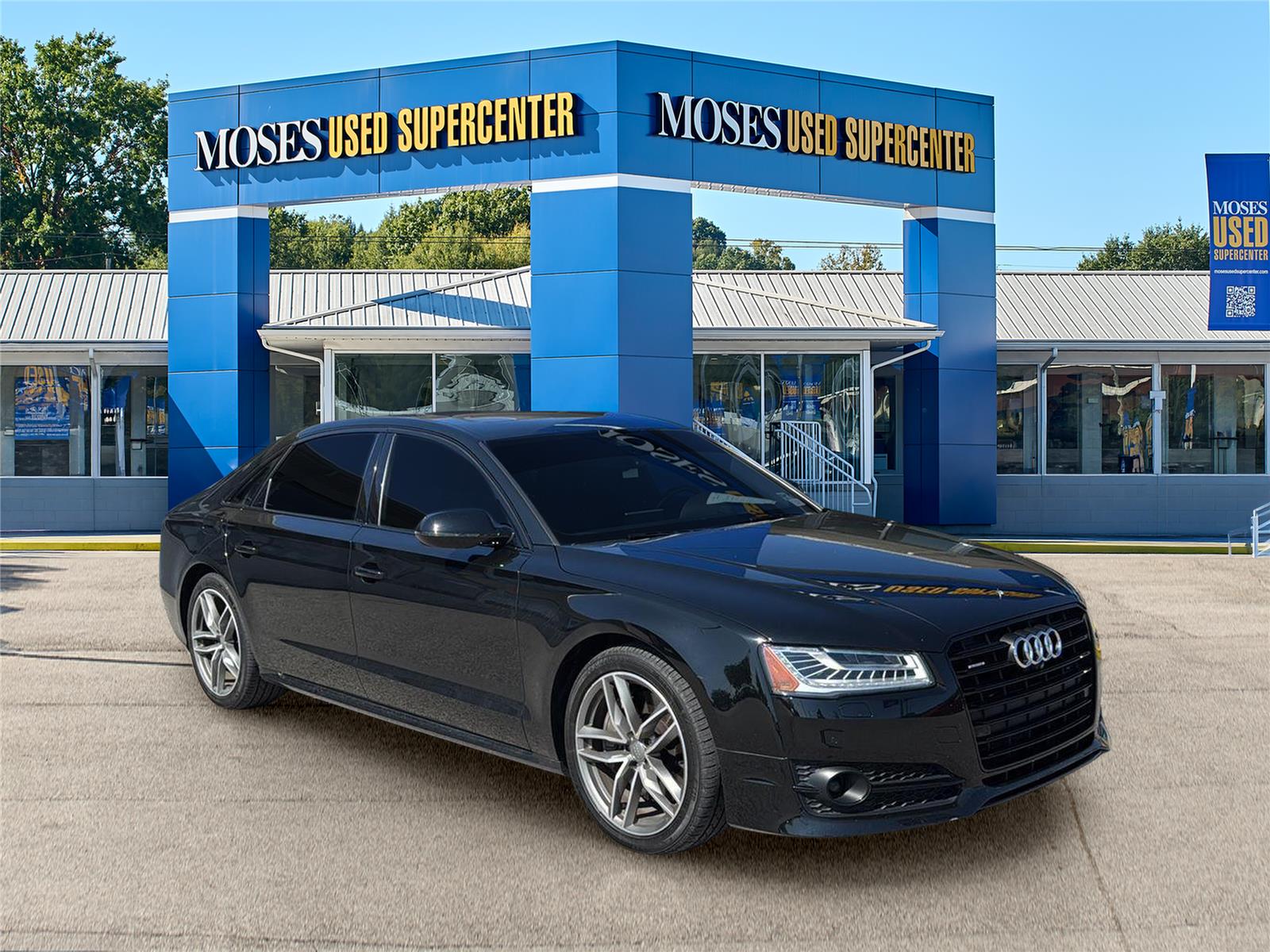 Brilliant Black 2017 Audi A8 Sedan All-Wheel Drive Automatic