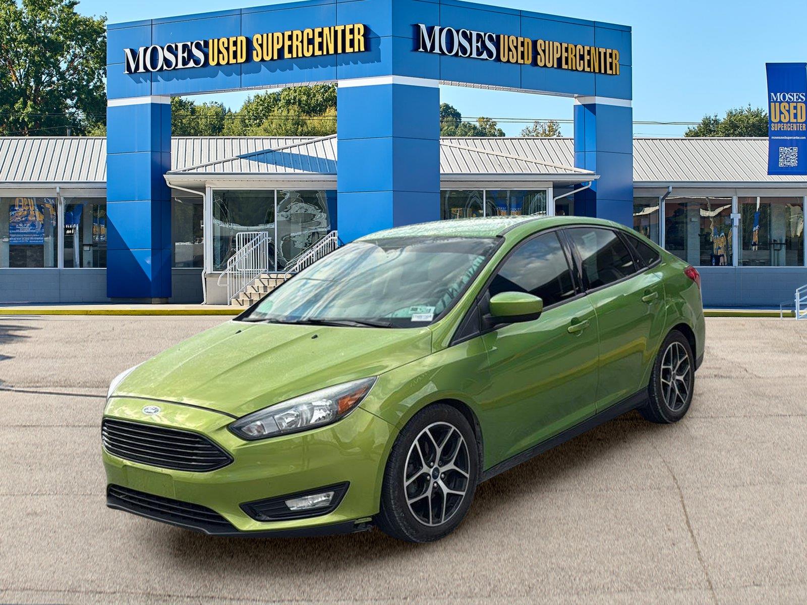 Outrageous Green Metallic Clearcoat 2018 Ford Focus Sedan Front-Wheel Drive 6-Speed Automatic