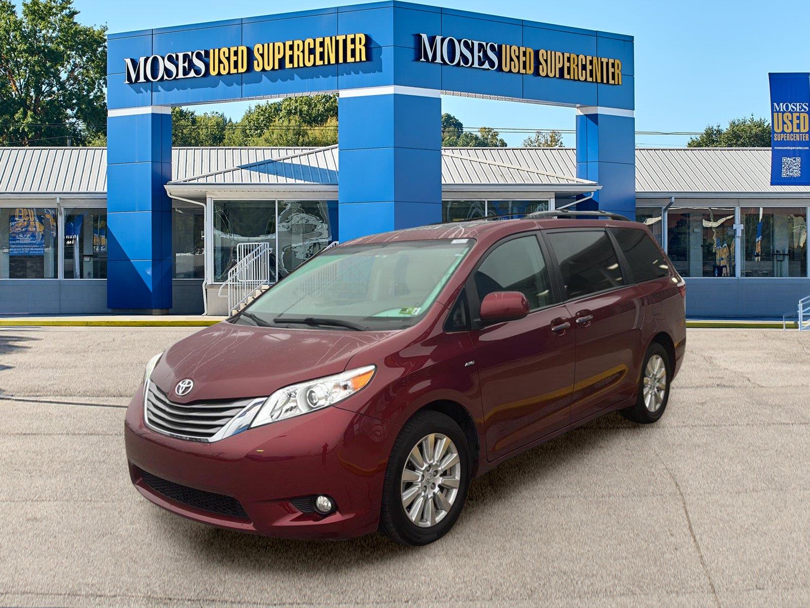 Salsa Red Pearl 2017 Toyota Sienna Minivan All-Wheel Drive Automatic
