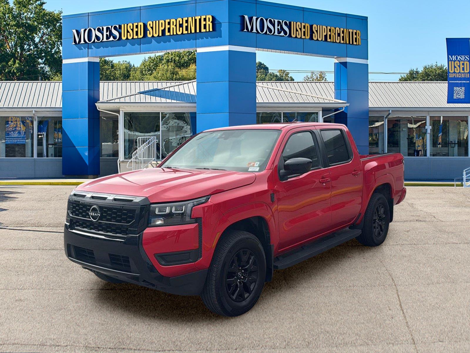 Red Alert 2026 Nissan Frontier Pickup Truck Four-Wheel Drive Automatic