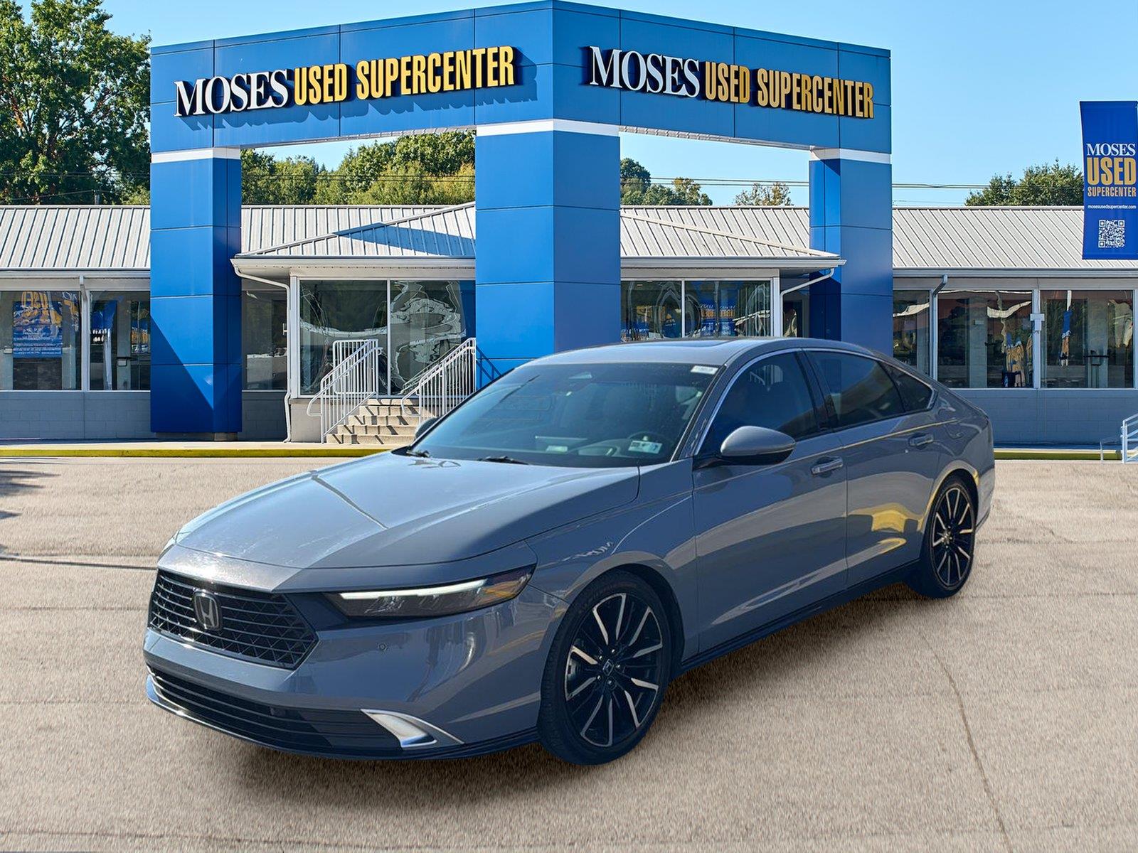 Urban Gray Pearl 2023 Honda Accord Hybrid Sedan Front-Wheel Drive Continuously Variable Transmission
