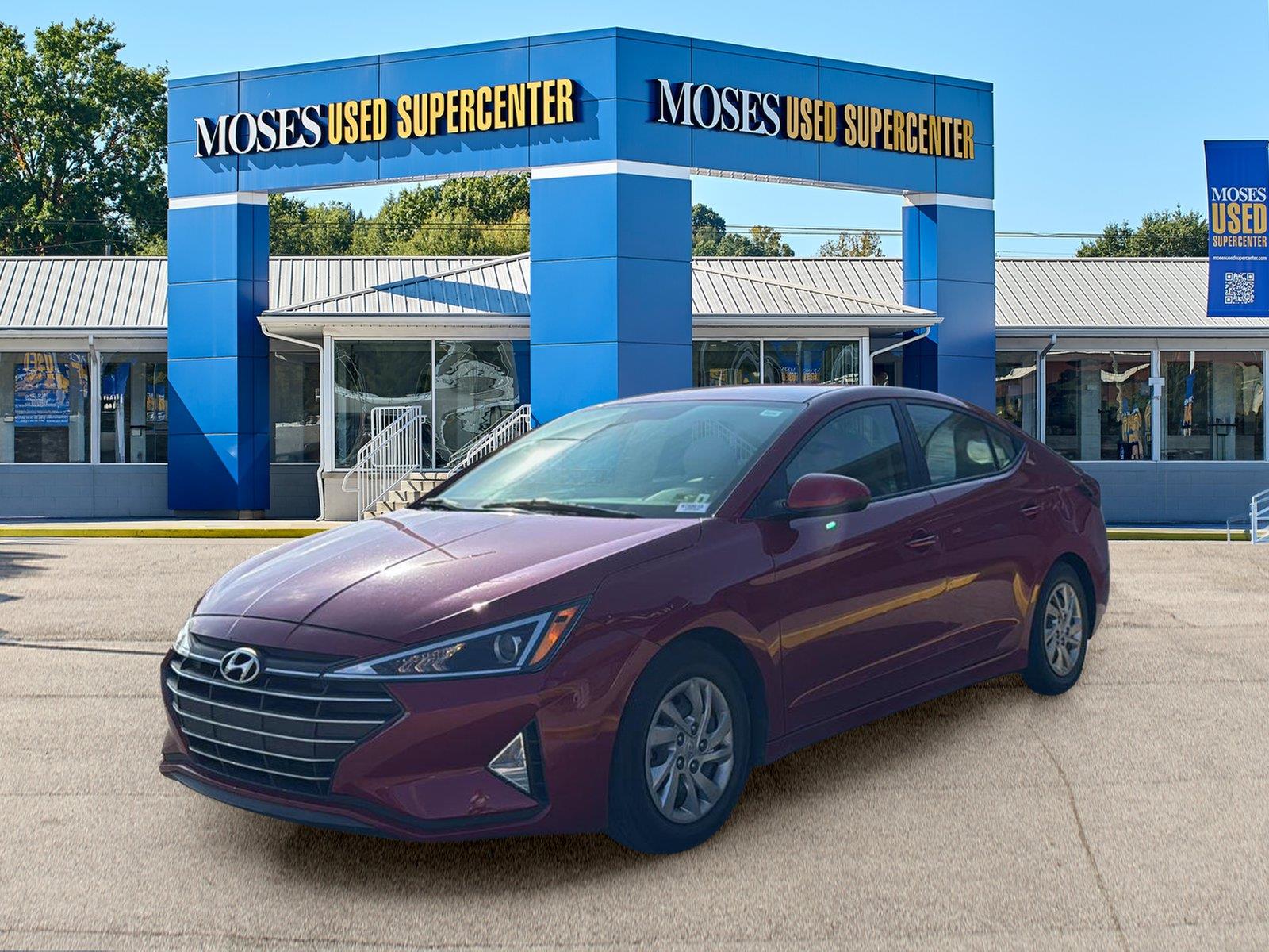 Scarlet Red Pearl 2020 Hyundai Elantra Sedan Front-Wheel Drive Continuously Variable Transmission