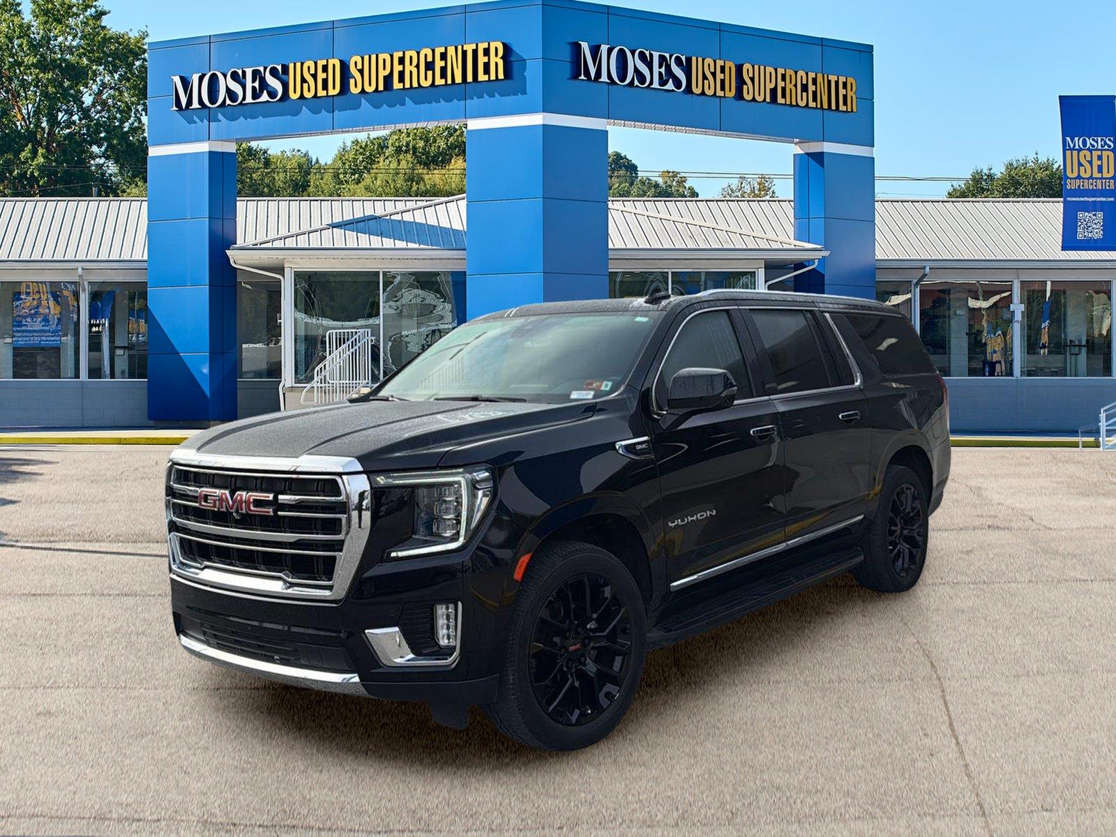 Onyx Black 2022 GMC Yukon XL SUV / Crossover Four-Wheel Drive Automatic