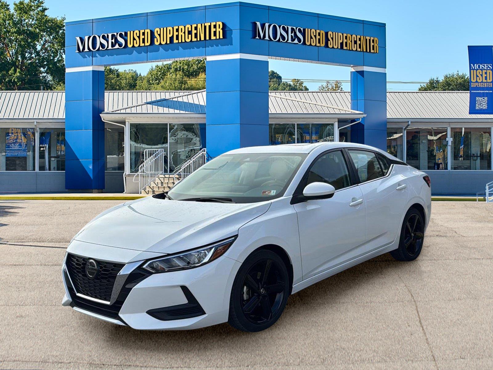 Aspen White Tricoat 2023 Nissan Sentra Sedan Front-Wheel Drive Continuously Variable Transmission
