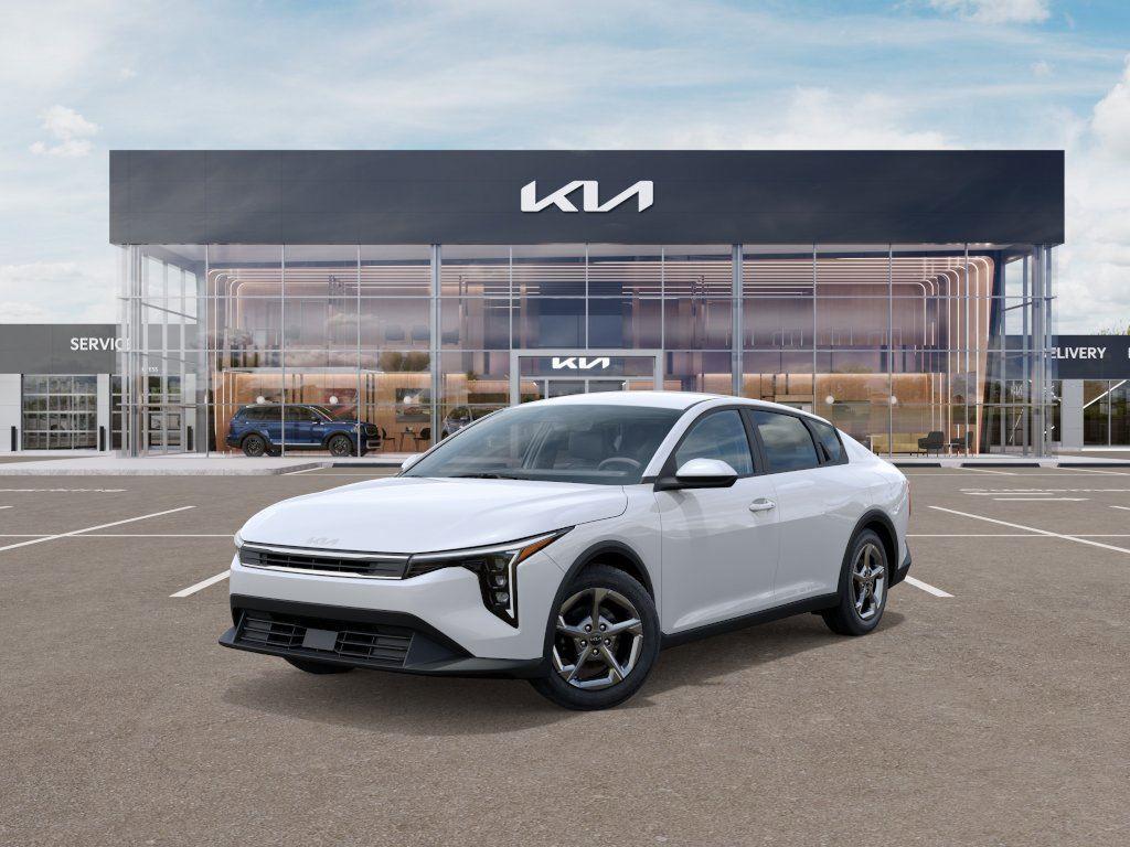 Snow White Pearl 2026 Kia K4 LX FWD Sedan Front-Wheel Drive Continuously Variable Transmission