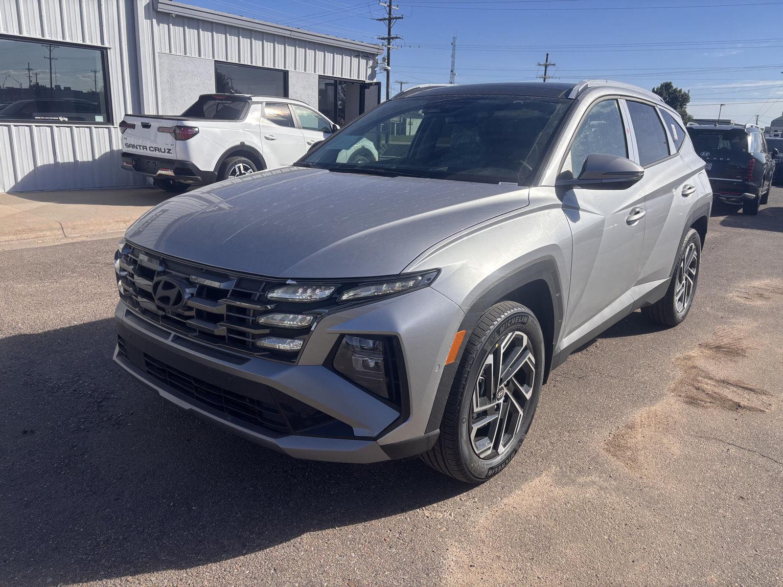 Shimmering Silver 2026 Hyundai Tucson Hybrid SUV / Crossover All-Wheel Drive Automatic