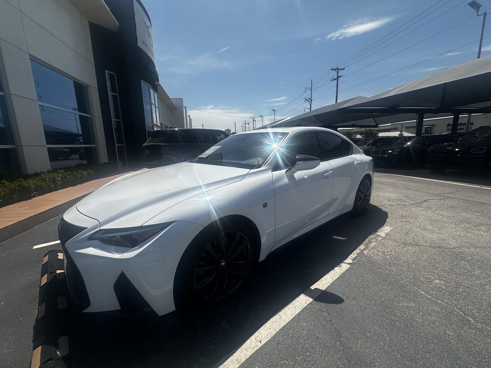 Ultra White 2024 Lexus IS Sedan Rear-Wheel Drive Automatic