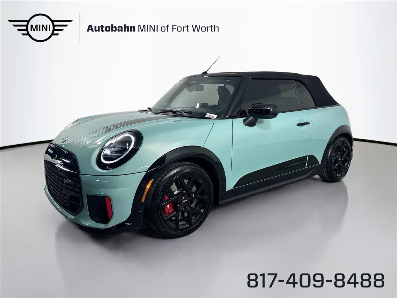 Ocean Wave Green Metallic 2026 MINI Cooper John Cooper Works Convertible FWD Convertible Front-Wheel Drive Automatic