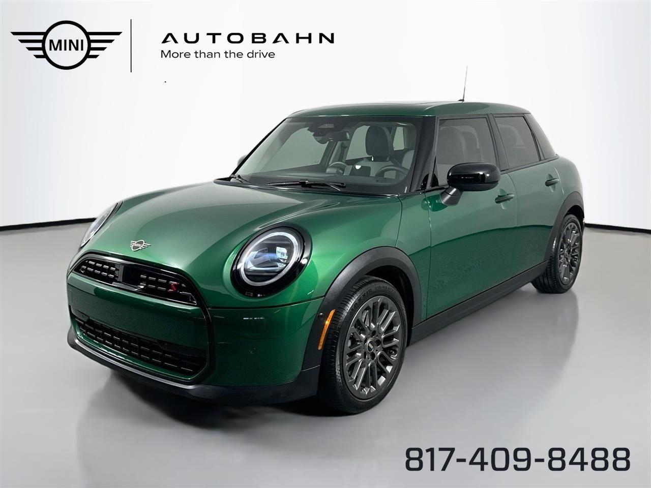 British Racing Green IV Metallic 2025 MINI Cooper S 4-Door Hatchback FWD Hatchback Front-Wheel Drive 7-Speed Dual Clutch