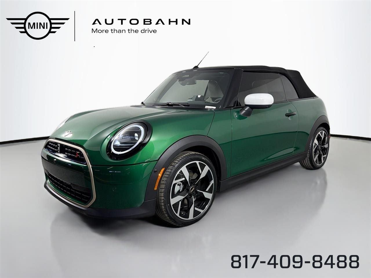 British Racing Green IV Metallic 2026 MINI Cooper S Convertible FWD Convertible Front-Wheel Drive 7-Speed Dual Clutch