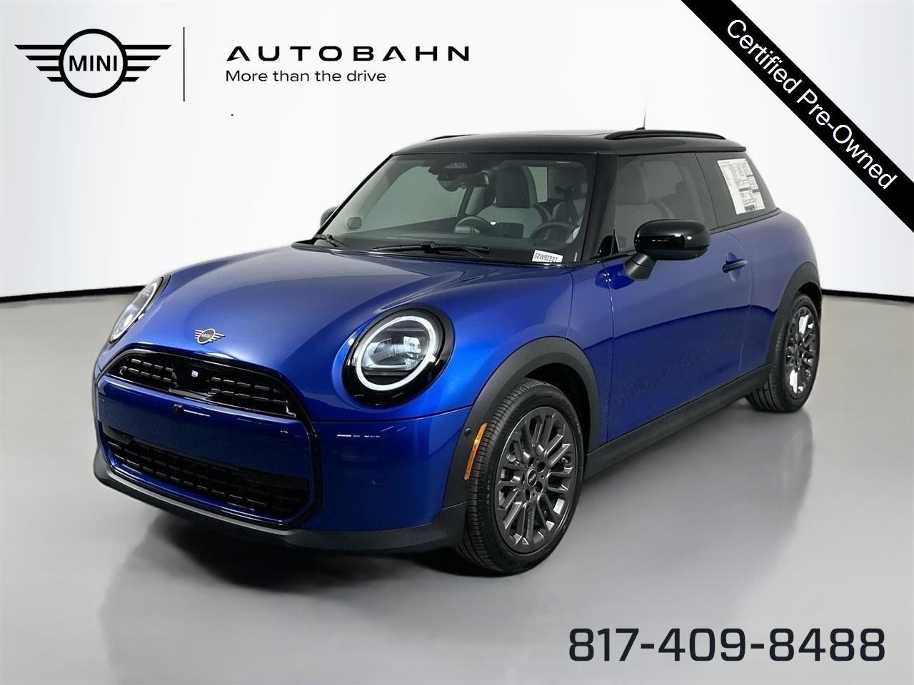 Icy Sunshine Blue Metallic 2025 MINI Cooper 2-Door Hatchback FWD Hatchback Front-Wheel Drive Automatic