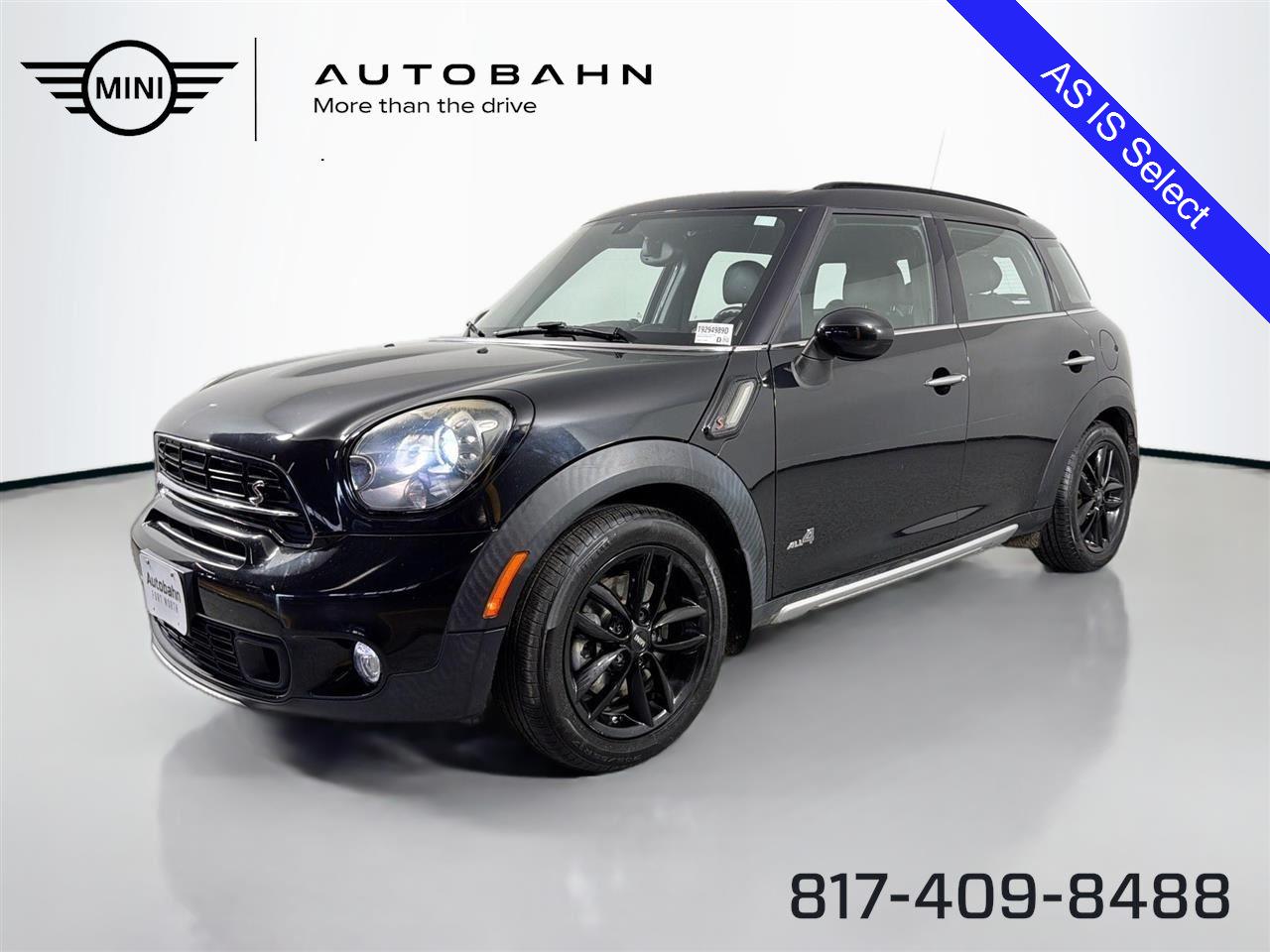 Absolute Black Metallic 2015 MINI Countryman S ALL4 AWD SUV / Crossover All-Wheel Drive 6-Speed Manual Overdrive