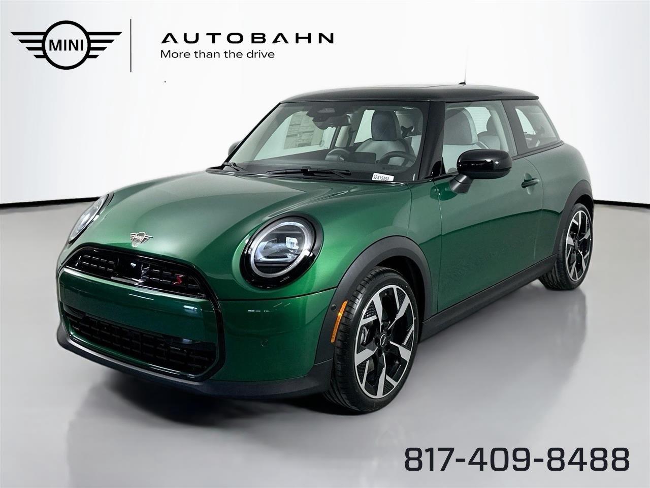 British Racing Green IV Metallic 2025 MINI Cooper Hatchback Front-Wheel Drive 7-Speed Dual Clutch