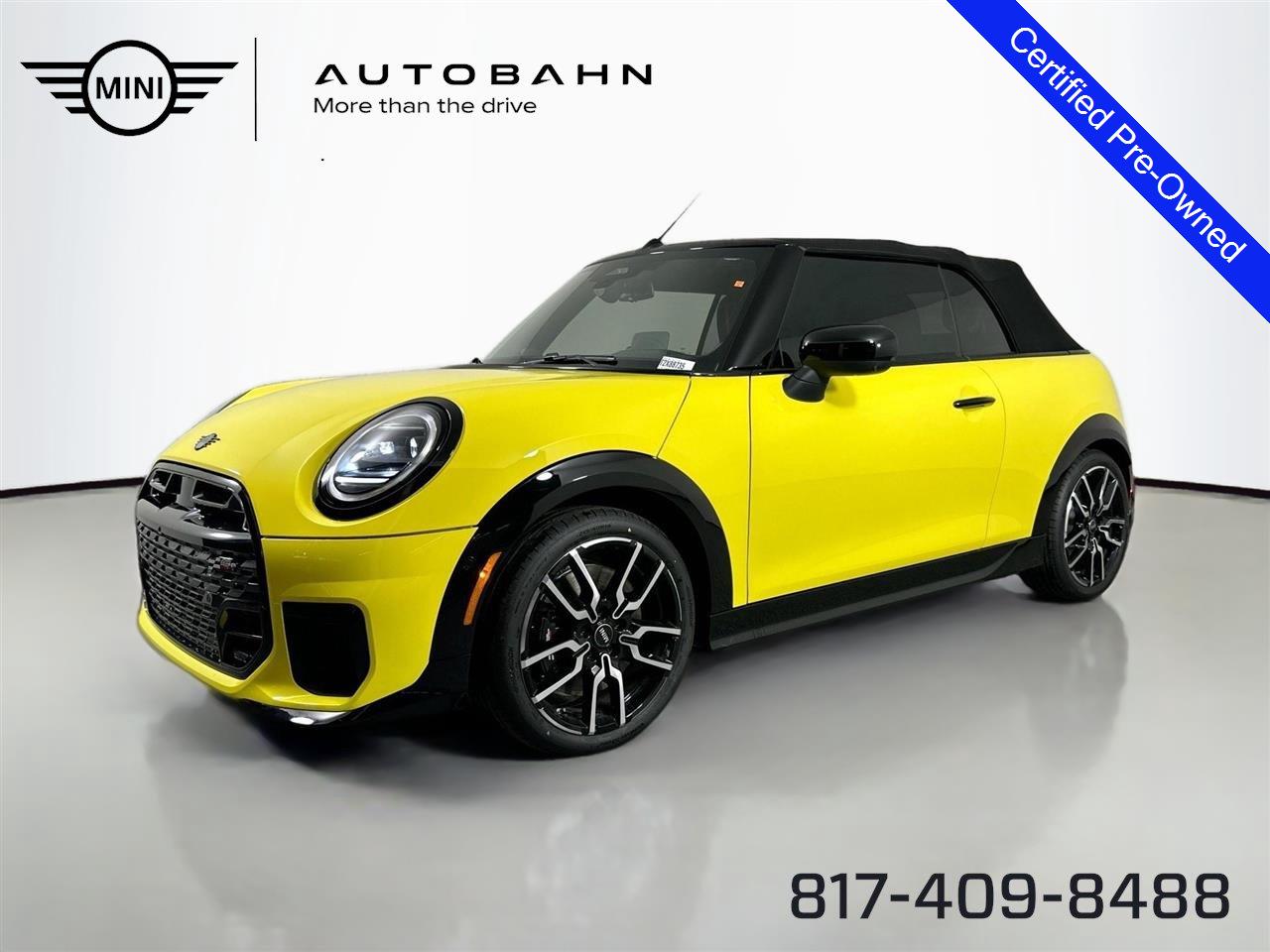 Sunny Side Yellow 2026 MINI Cooper Convertible Front-Wheel Drive 7-Speed Dual Clutch