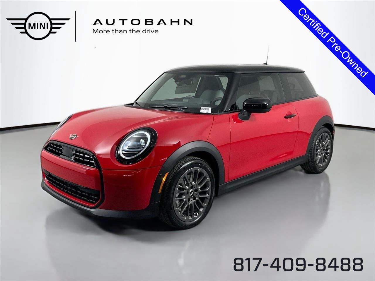 Chili Red II 2025 MINI Cooper Hatchback Front-Wheel Drive Automatic