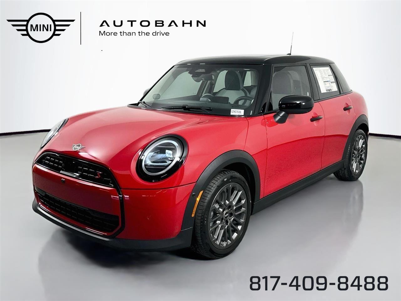 Chili Red II 2025 MINI Cooper Hatchback Front-Wheel Drive 7-Speed Dual Clutch