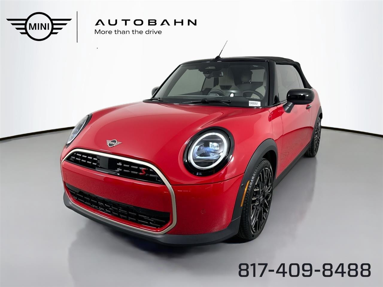 Chili Red II 2026 MINI Cooper Convertible Front-Wheel Drive 7-Speed Dual Clutch
