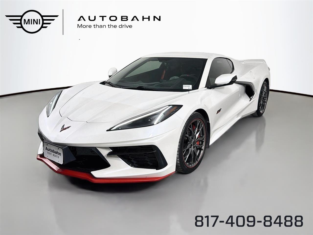 White Pearl Metallic Tricoat 2023 Chevrolet Corvette Coupe Rear-Wheel Drive 8-Speed Dual Clutch