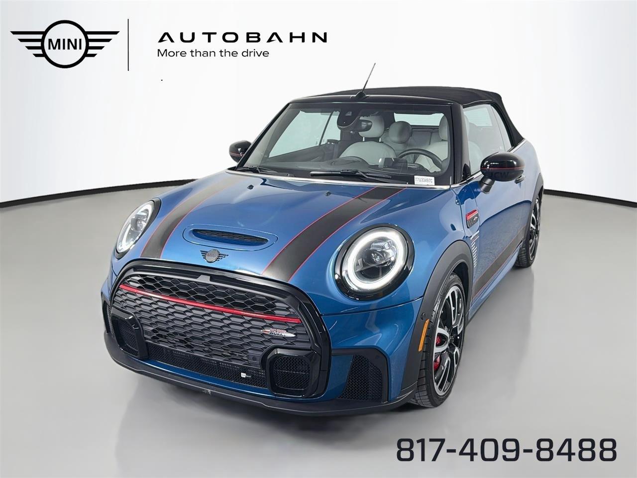 Island Blue Metallic 2024 MINI Cooper Convertible Front-Wheel Drive Automatic