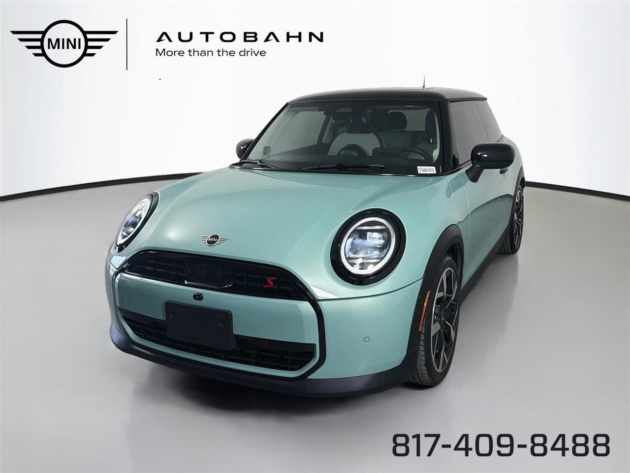Ocean Wave Green Metallic 2025 MINI Cooper Hatchback Front-Wheel Drive 7-Speed Dual Clutch