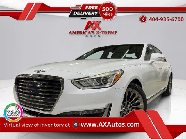 Casablanca White 2019 Genesis G90 5.0L Ultimate RWD Sedan Rear-Wheel Drive Automatic
