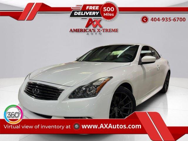 Moonlight White 2014 INFINITI Q60 Sport Convertible RWD Convertible Rear-Wheel Drive Automatic