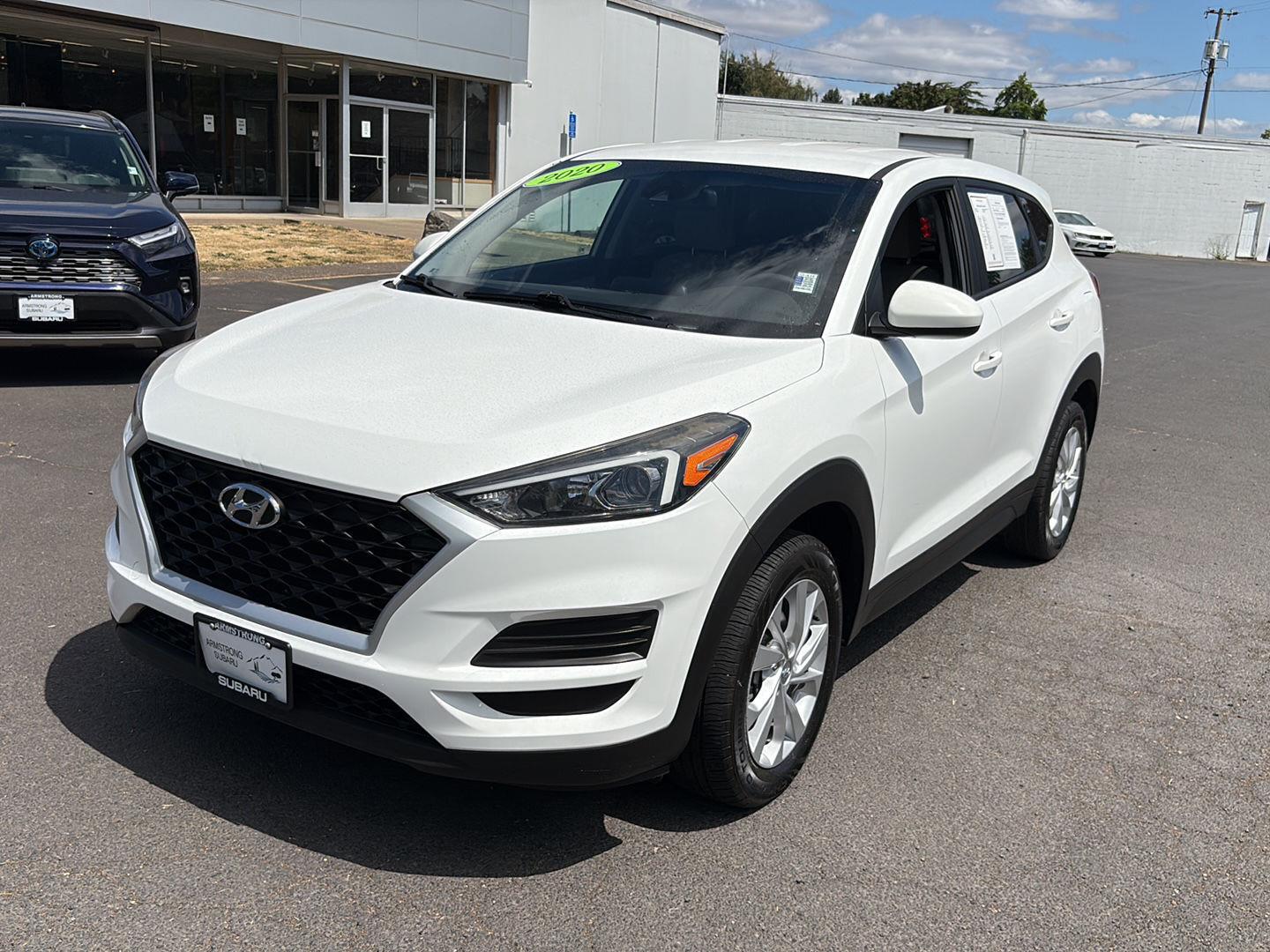 Winter White 2020 Hyundai Tucson SUV / Crossover All-Wheel Drive Automatic