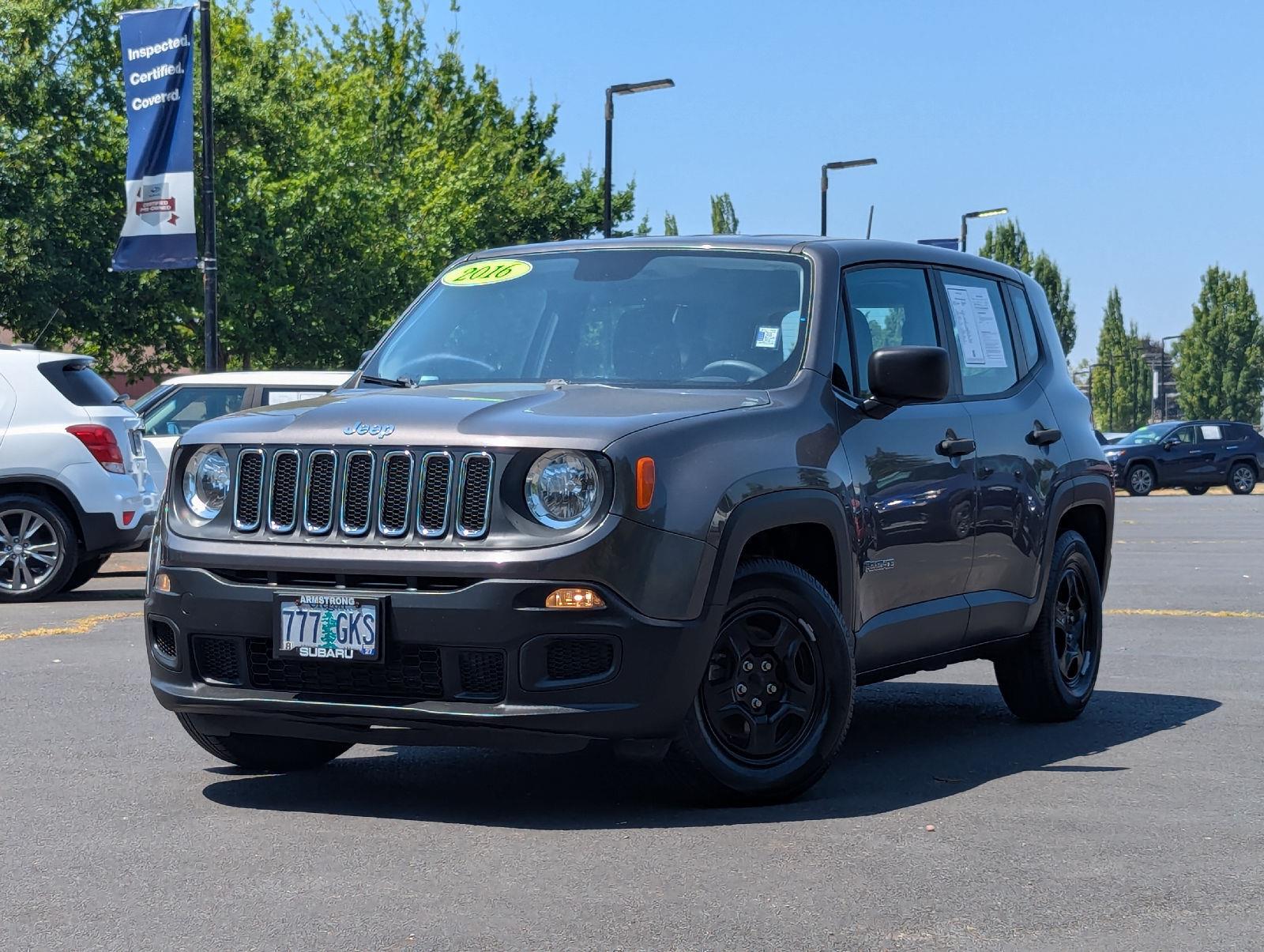 Glacier Metallic 2016 Jeep Renegade SUV / Crossover Front-Wheel Drive 6-Speed Manual