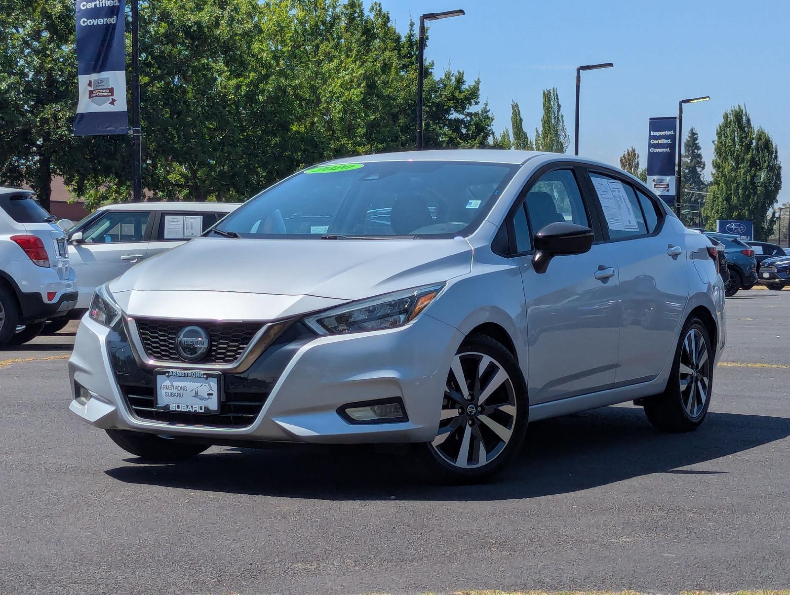 Brilliant Silver Metallic 2020 Nissan Versa Sedan Front-Wheel Drive Continuously Variable Transmission