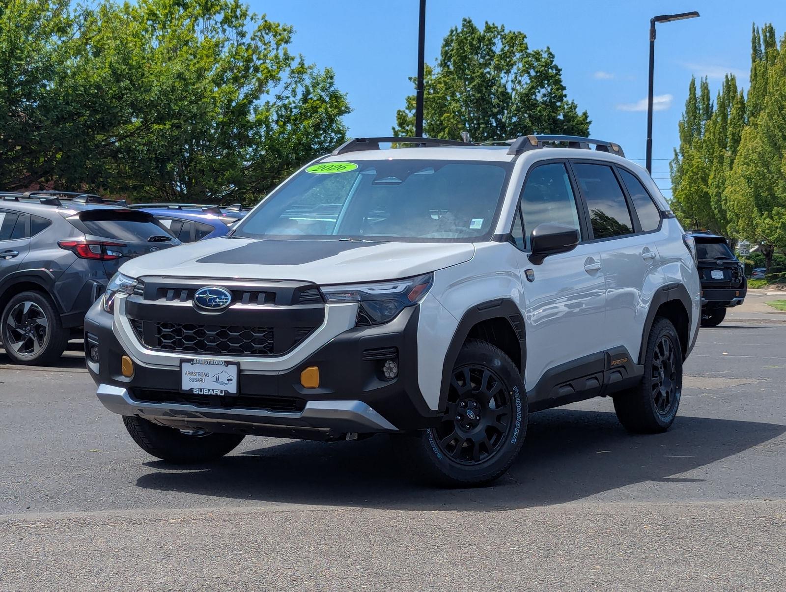 Crystal White Pearl 2026 Subaru Forester SUV / Crossover All-Wheel Drive Continuously Variable Transmission