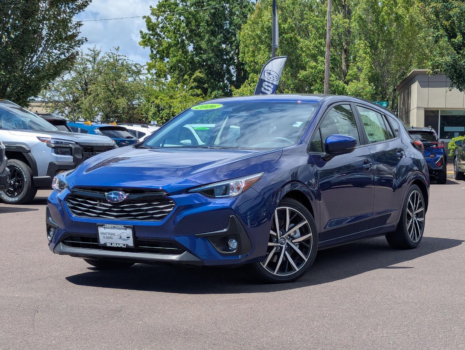 Sapphire Blue Pearl 2026 Subaru Impreza Wagon All-Wheel Drive Continuously Variable Transmission