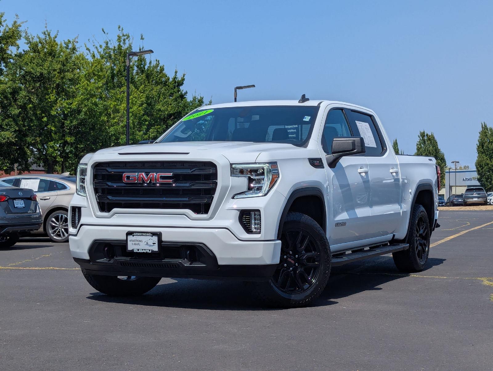 Summit White 2021 GMC Sierra 1500 Pickup Truck Four-Wheel Drive Automatic