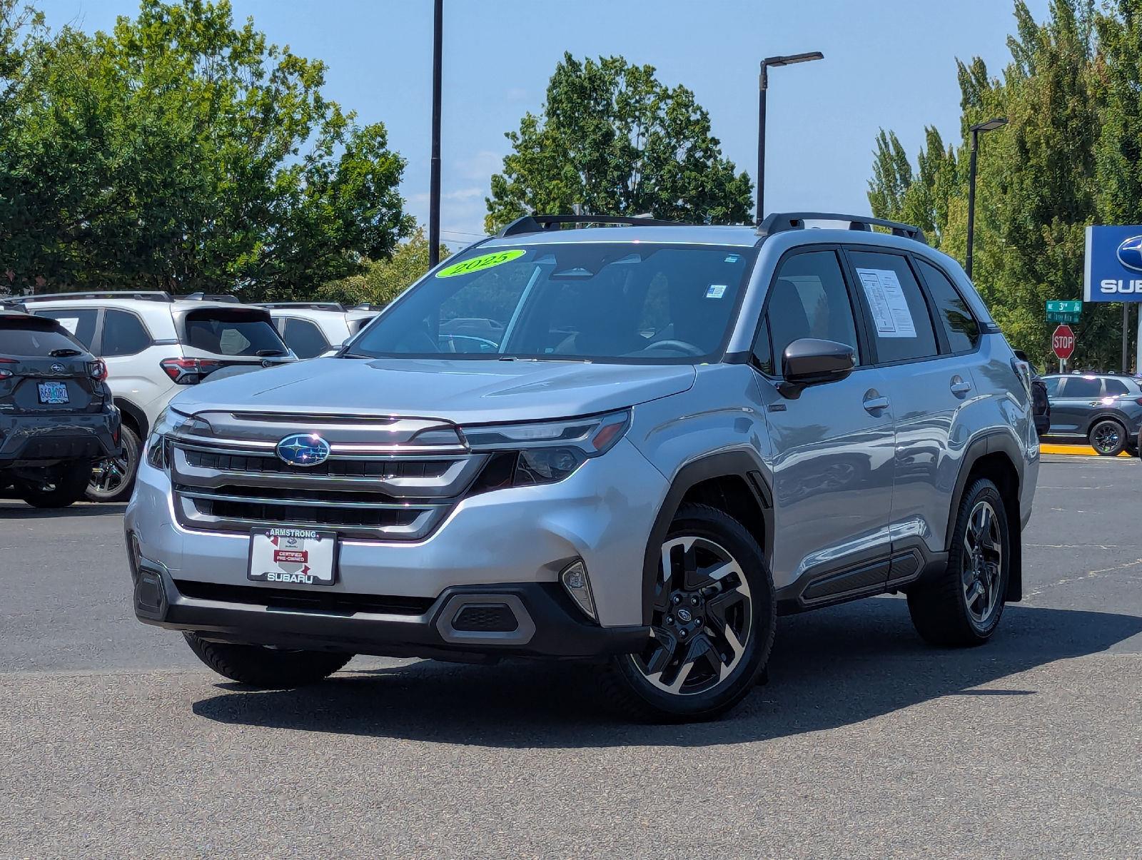 Ice Silver Metallic 2025 Subaru Forester Hybrid SUV / Crossover All-Wheel Drive Continuously Variable Transmission
