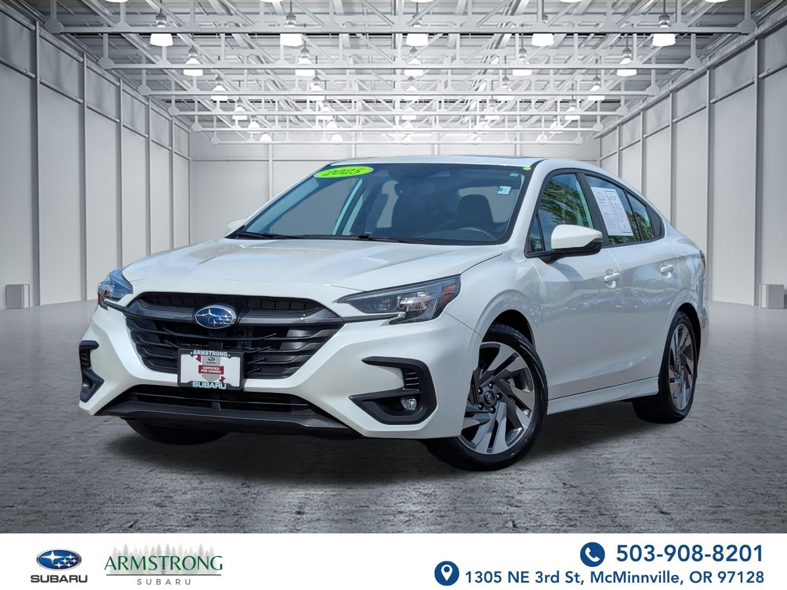 Crystal White Pearl 2025 Subaru Legacy Sedan All-Wheel Drive Continuously Variable Transmission