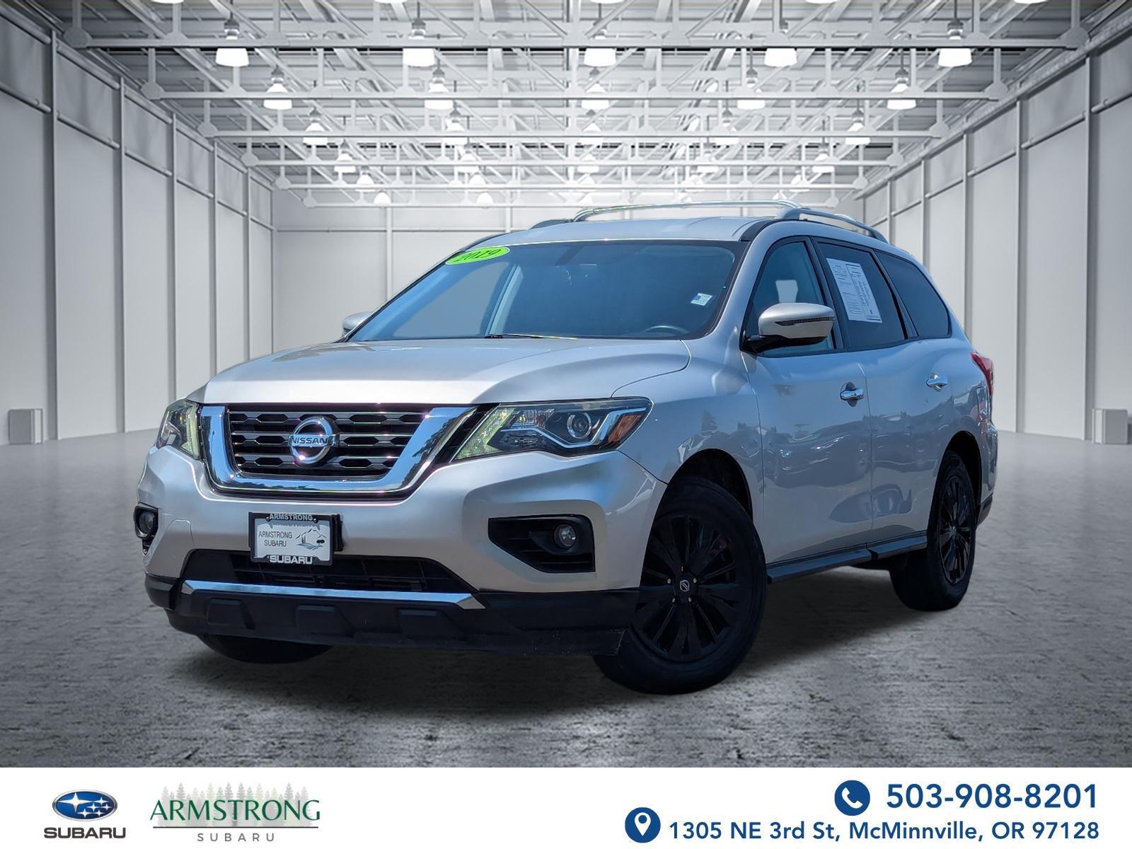 Brilliant Silver Metallic 2019 Nissan Pathfinder SUV / Crossover Front-Wheel Drive Continuously Variable Transmission