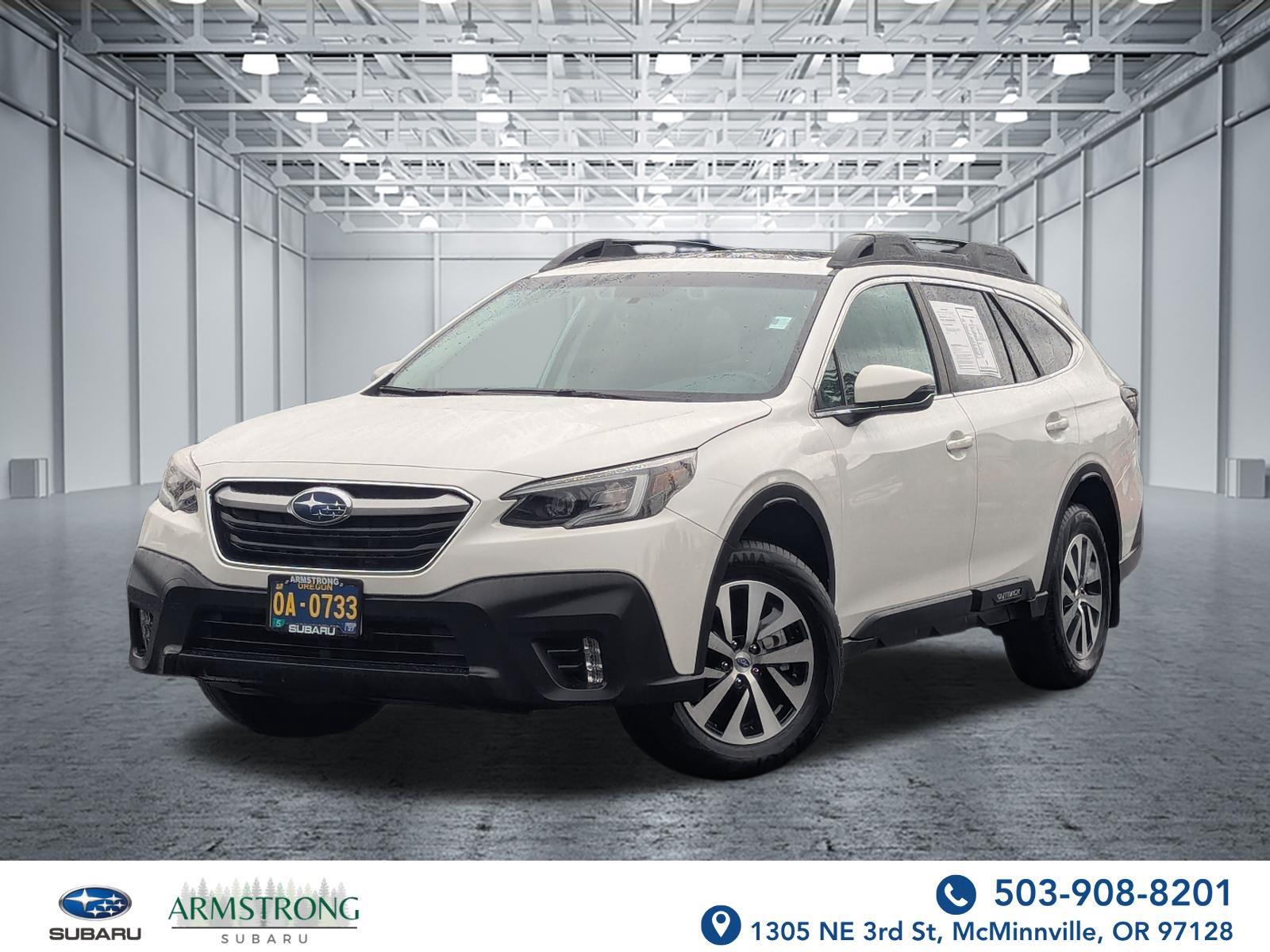 Crystal White Pearl 2021 Subaru Outback SUV / Crossover All-Wheel Drive Continuously Variable Transmission
