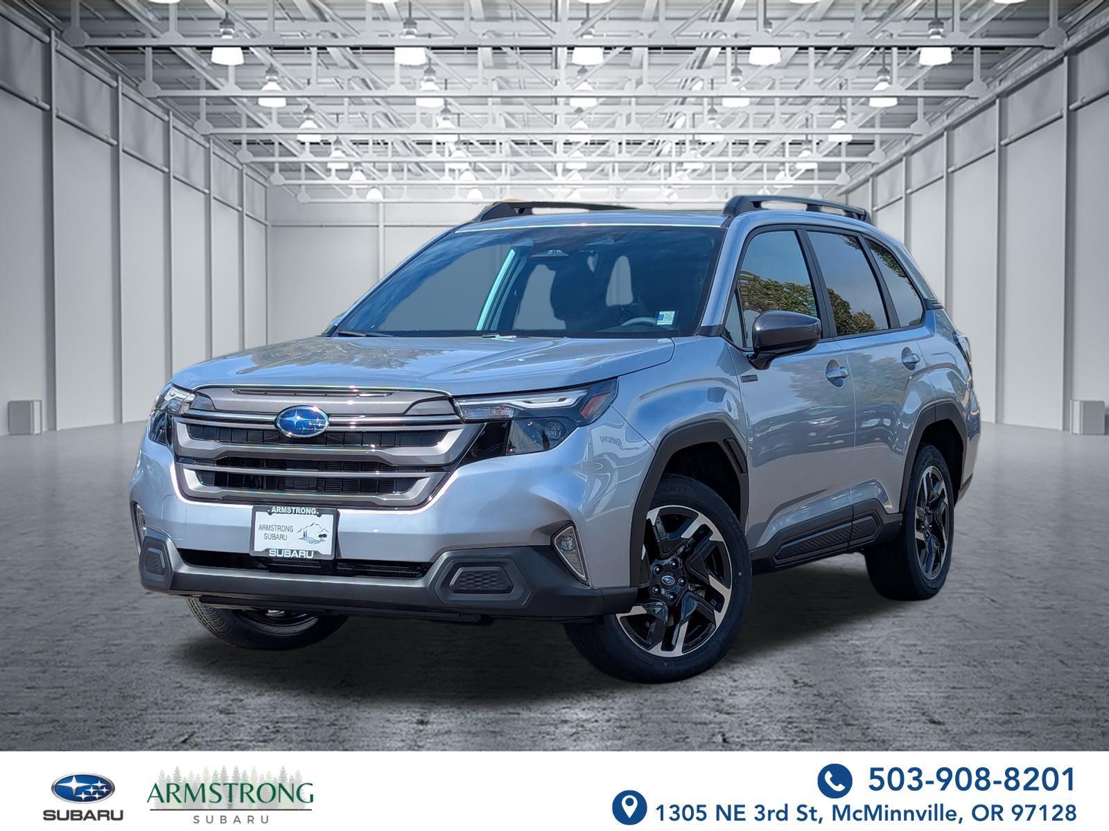 Ice Silver Metallic 2026 Subaru Forester Hybrid SUV / Crossover All-Wheel Drive Continuously Variable Transmission