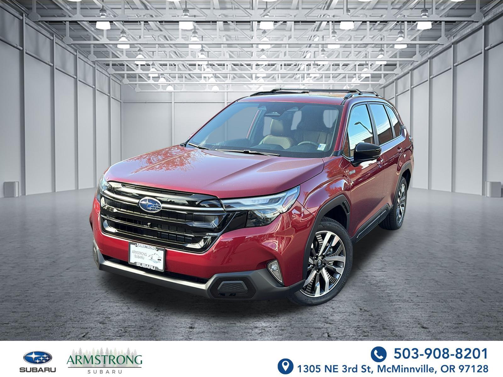 Crimson Red Pearl 2026 Subaru Forester Hybrid SUV / Crossover All-Wheel Drive Continuously Variable Transmission