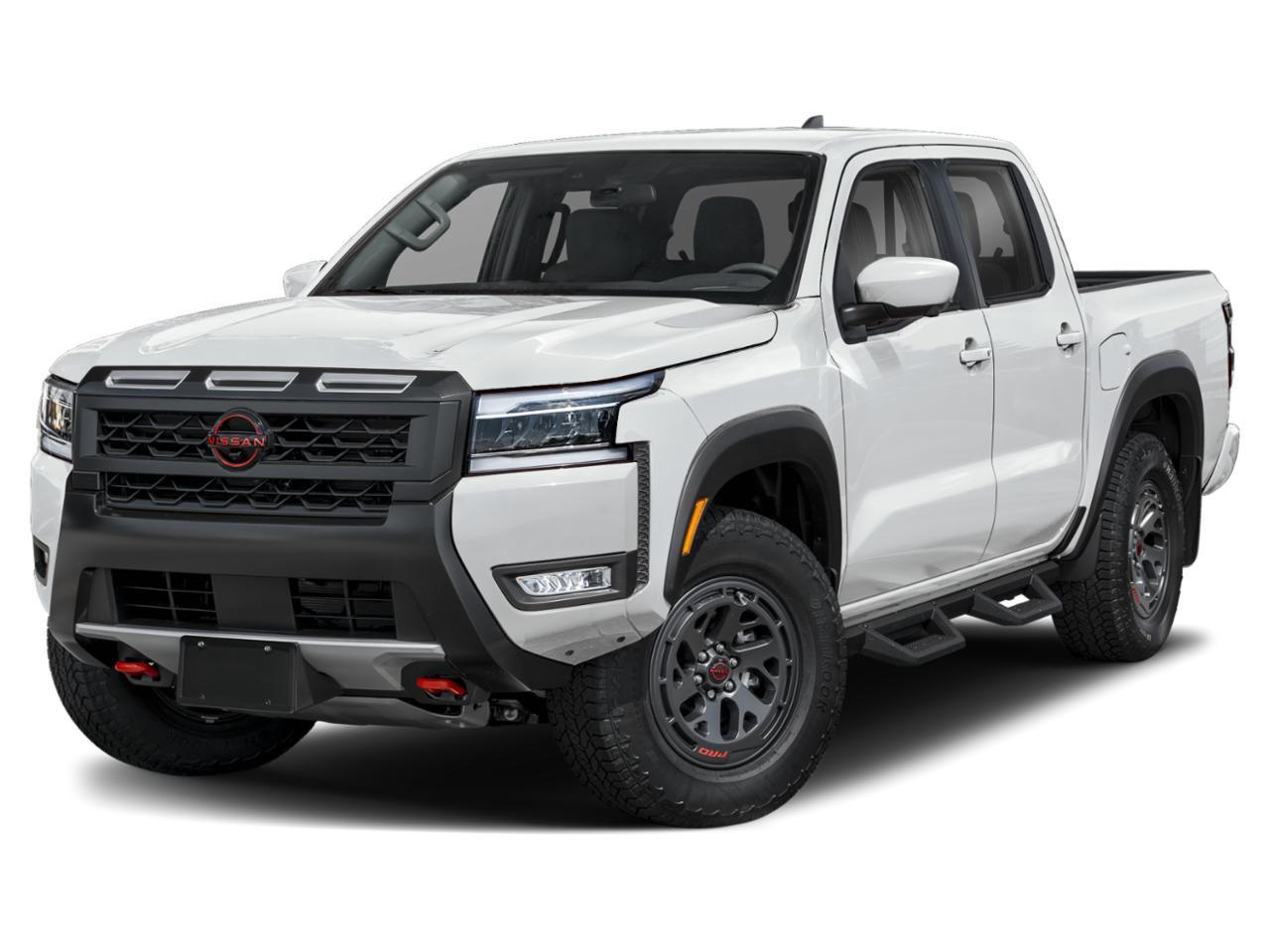 Glacier White 2025 Nissan Frontier Pickup Truck Four-Wheel Drive Automatic