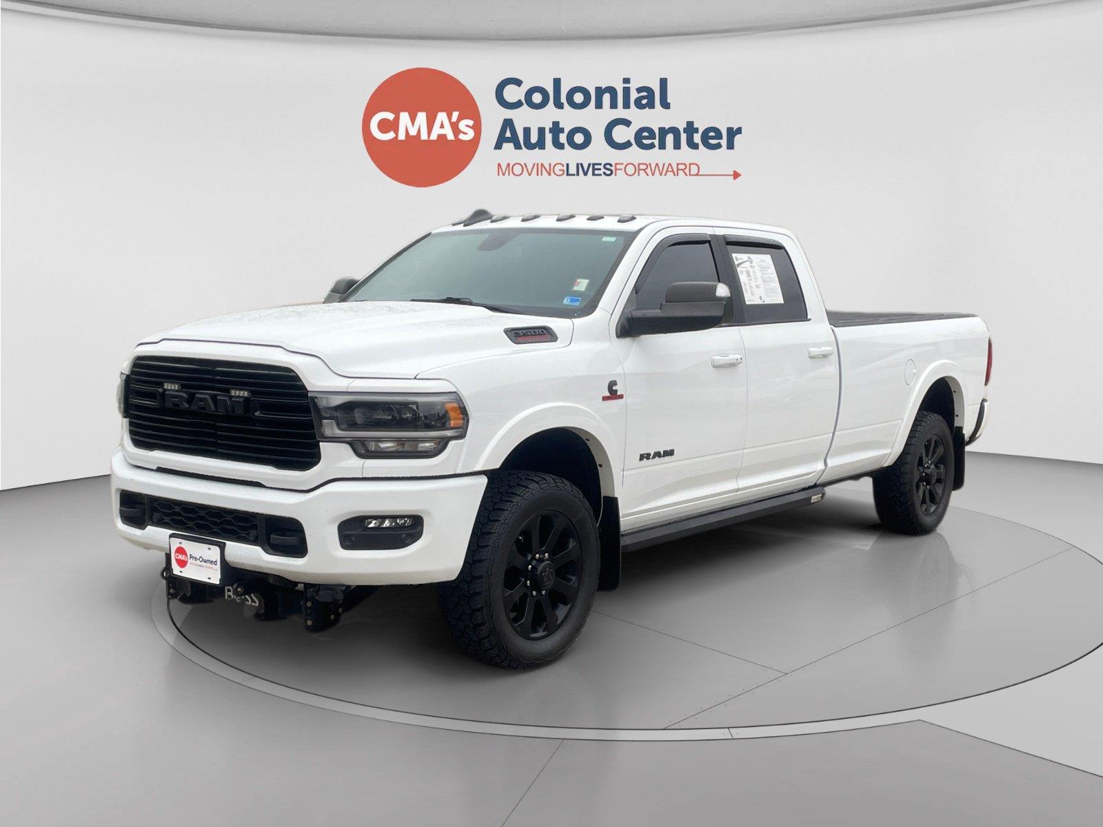 Bright White Clearcoat 2022 RAM 3500 Pickup Truck Four-Wheel Drive 6-Speed Automatic