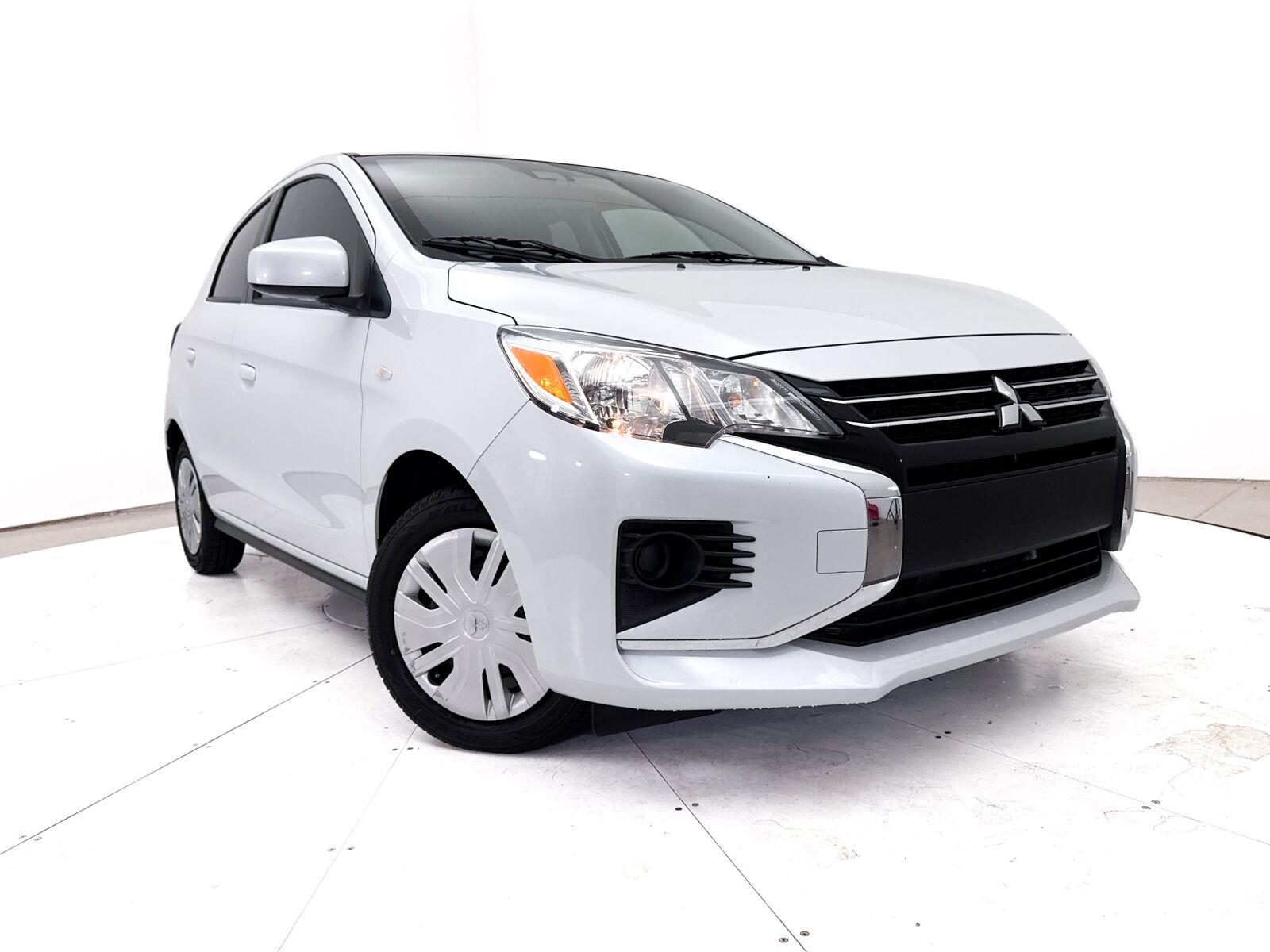 White Diamond 2024 Mitsubishi Mirage Hatchback Front-Wheel Drive Continuously Variable Transmission