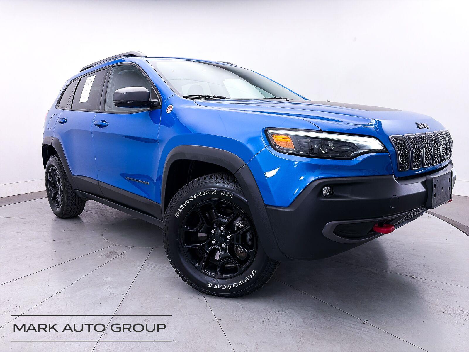Hydro Blue Pearlcoat 2019 Jeep Cherokee SUV / Crossover Four-Wheel Drive 9-Speed Automatic
