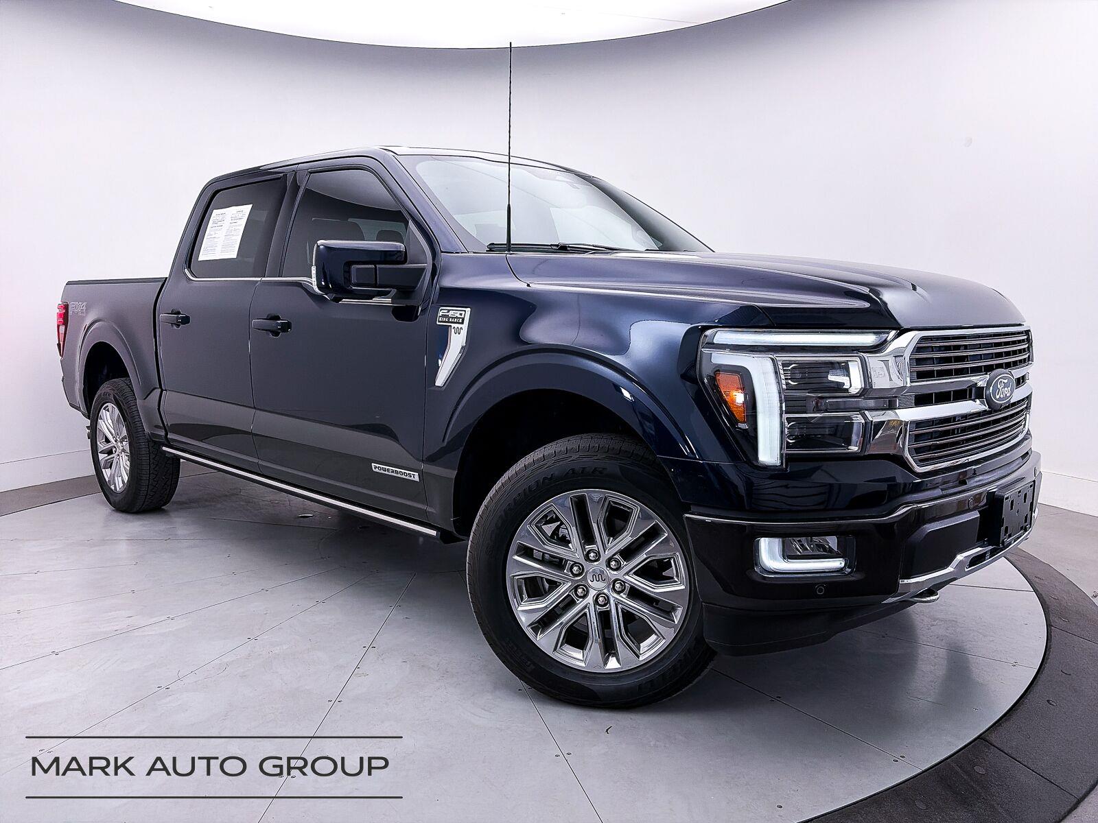 Antimatter Blue/Darkened Bronze 2024 Ford F-150 Pickup Truck Four-Wheel Drive Automatic
