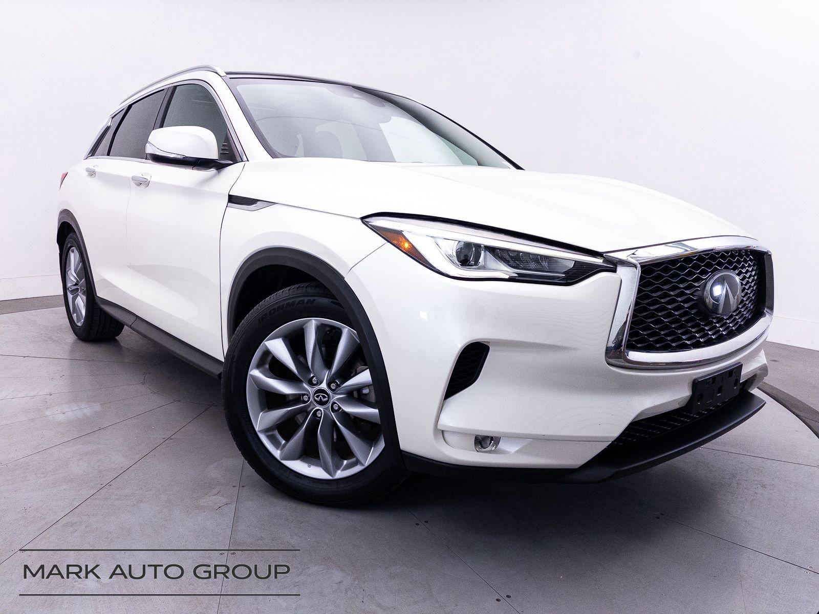 White 2019 INFINITI QX50 SUV / Crossover Front-Wheel Drive Continuously Variable Transmission